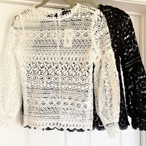 COPY - NWT Beautiful Lace Bell Sleeve Blouses